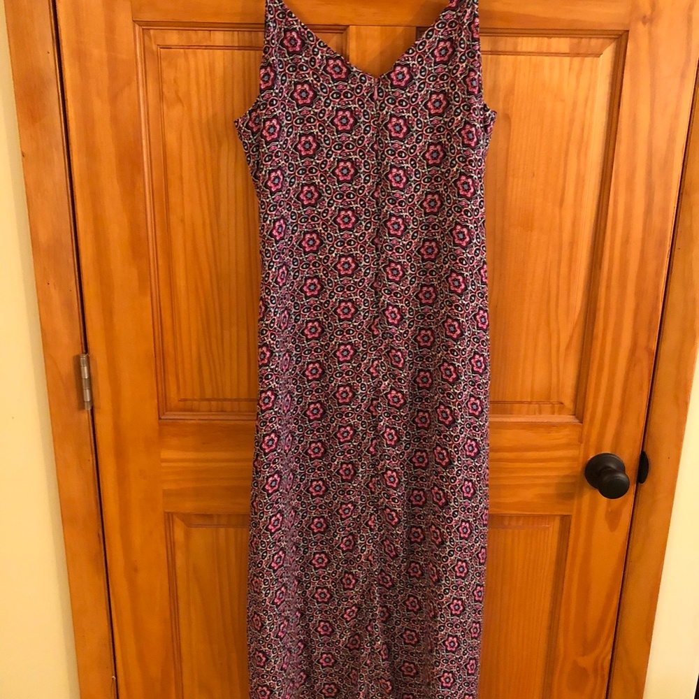 Catherine Maladrino Geometric Maxi Dress